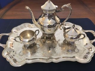 FB Rogers 5 - pc Silver Plate Coffee or Tea Service Set 2