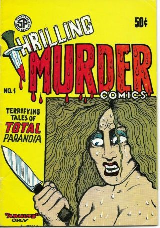 Thrilling Murder Comics 1 Vintage Underground Comic/robert Crumb/greg Irons