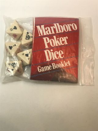 Marlboro Poker Dice Game -