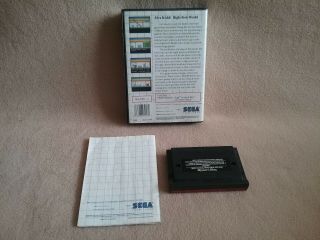 Vintage 1989 SEGA Master System SMS Game Alex Kidd High Tech World Complete 2