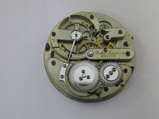 Vintage Jules Lacroix Geneve Pocket Watch Movement Key Wind/ Key Set 2