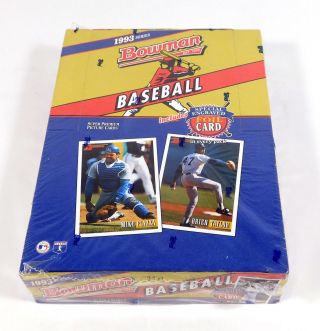 1993 Bowman Baseball Box (24 Packs) Possible Jeter Rookie