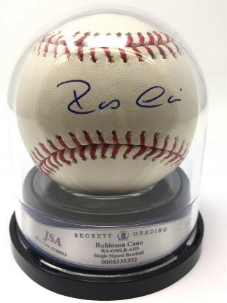 Robinson Cano Signed Autographed Oml Baseball Jsa J46613 Auto10 Yankees Mets