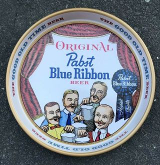Vtg Pabst Blue Ribbon Beer Pbr Barbershop Quartet P - 923 Beer Tray