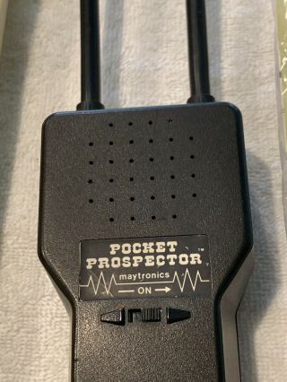 Vintage Pocket Prospector Metal Detector Maytronics Pin Pointer MI2250 3