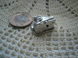 Vintage Sterling Silver Cheese And Mouse Articulated Charm :)
