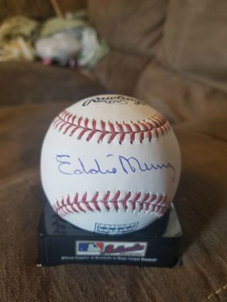 Eddie Murray Signed Autographed Hof Romlb Baseball Orioles Indians