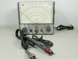 Vintage Rca Wv - 98b Senior Volt Ohmyst With Probe Testing Equipment