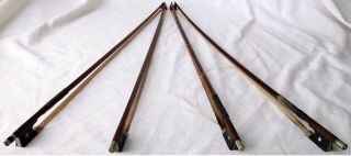 4 X Old German Violin Bow For Restoration Antique バイオリン Master скрипка 小提琴 1