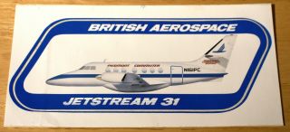 Old Piedmont Commuter (usa) British Aerospace Jetstream 31 Airline Sticker
