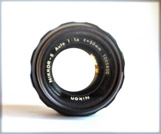 Nikon Non - Ai Nikkor - S Auto 50mm F/1.  4 Fast Lens Classic Nikkor Optics Vintage