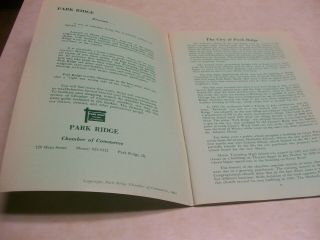PARK RIDGE ILLINOIS 1964 Book put out by Chamber of Commerce of Park Ridge 2