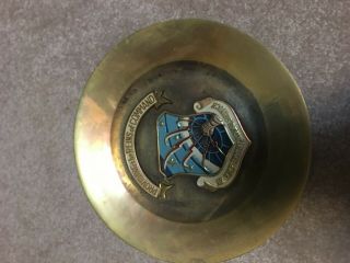 Vintage Anderson Air Force Base Guam Usaf B - 52 Bomber Solid Brass Plate