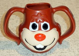 Vintage Nestles Quik Rabbit Mug Chocolate Milk Bunny Character 2 - Handles