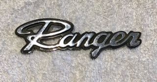 Vintage Ford Ranger Metal Car Badge