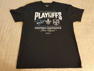 Los Angeles Kings San Jose Sharks Stanley Cup T Shirt L Large EUC Hockey INV058 2