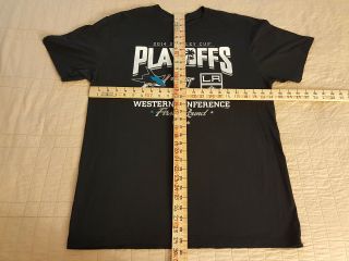 Los Angeles Kings San Jose Sharks Stanley Cup T Shirt L Large EUC Hockey INV058 3