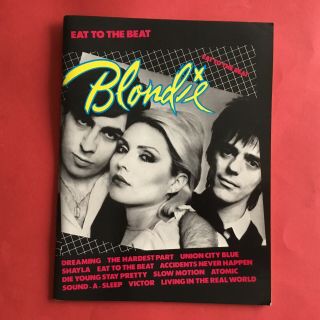 Blondie Eat To The Beat Song Book Sheet Music Score Dreaming Atomic Etc Vintage