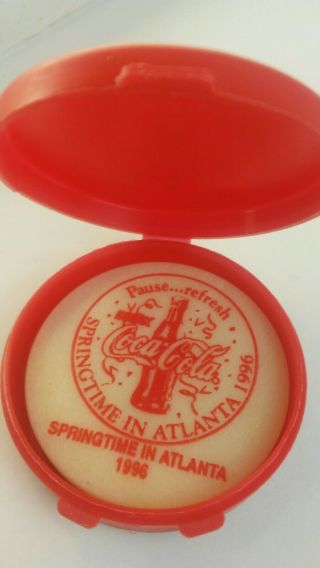 Coca Cola Collector Token Vintage Springtime Atlanta 1996 Coin And Case Vintage