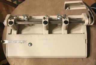Vintage Foothill 310 Adjustable Heavy Duty 3 - Hole Punch Paper Lever