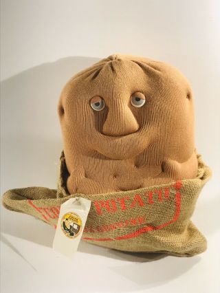 Coleco Couch Potato Sack Plush 14” Stuffed Animal 1987 Vintage Nwt Tag