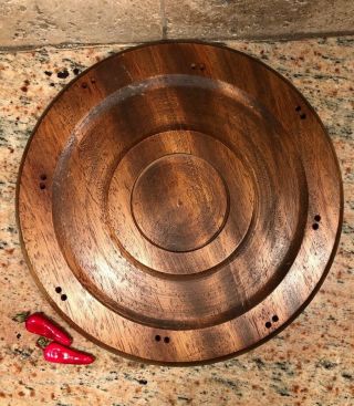Vintage Replacement Wooden Teak Tray For Fondue Set Made In Japan