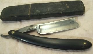 1870 ' s B.  J.  EYRE LATE W.  GREAVES & SONS FOR BARBERS USE ANTIQUE STRAIGHT RAZOR 2