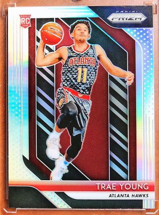 2018 - 19 Prizm Trae Young Rc Rookie Silver Refractor 78