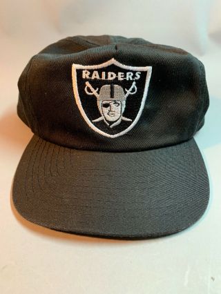 Vintage Annco Los Angeles Raiders Big Shield Logo Snapback Hat Cap La Nwa Script