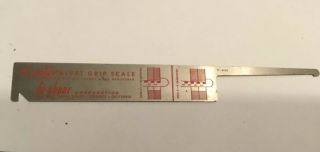 Vintage Hi - Shear Corp.  Rivet Grip Scale Sae/metric Model 2 - 612b