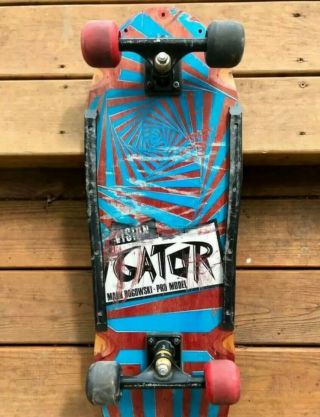 Vision Gator Skateboard Complete,  Vintage Sk8,  Mark Rogowski Gator 1