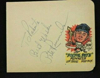 1961 Boston Red Sox Signed Vintage Autograph Pages By 6 Players