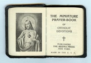 Vintage 1929 Miniature Prayerbook of Catholic Devotions Prayer Book 3