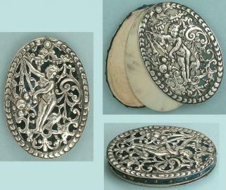 Rare Antique Sterling Silver Pin Cushion & Aide Memoir English Circa 1870s