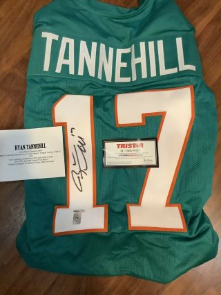 Ryan Tannehill Signed Autographed Miami Dolphins Jersey Tristar