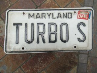 Vintage 1986 Pressed Steel Maryland License Plate