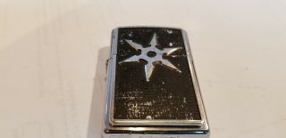 Zippo Cigarette Lighter 2005 6 Point Throwing Star Chinese In Order
