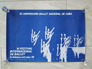 3 Vintage Poster Ballet Nacional De Cuba Dance