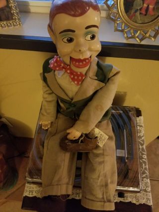 Jerry Mahoney Vintage Ventriloquist Composition Head Doll,  24 " Tall,  1950 