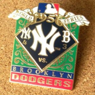 1956 Ny York Yankees Vs Brooklyn Dodgers Ws World Series Pin