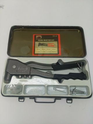 Buffalo Hand Riveter Kit With Case,  Rivet Tool Vintage Rivet Gun Rive