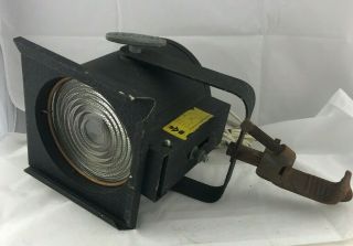 Vtg Century Lighting 6” No 500 Fresnel Lens Stage Light W/ Bracket
