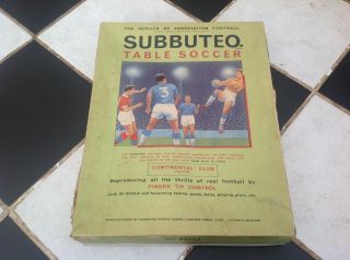 Vintage Subbuteo Table Soccer Continental Club Edition Boxed 1970 