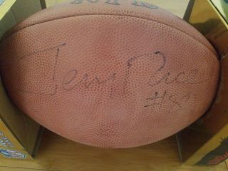 NFL Authentic Wilson “The Duke” Football Autographed by HOF 49er Jerry Rice, 3