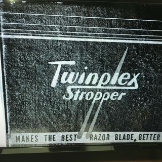 Vintage Twinplex Razor Blade Sharpener Stropper Model G 200p