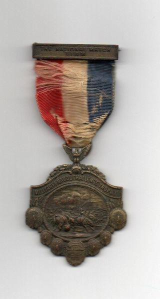 1920s Military Naval Challenge Trophy Rifle Shooting Medal Nra Henry Hilton 1878