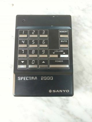 Vintage Sanyo Spectra 2000 Tv Television Remote Control