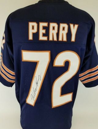 William Perry “the Fridge” Signed Chicago Bears Custom Jersey (jsa Witness)