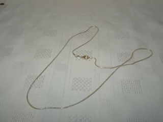 8 Attractive Vintage Sterling Silver Necklace / Chain - 24 " - 5.  22g