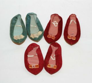 Vintage Chatty Cathy Doll Shoes 3 Pairs For 60 